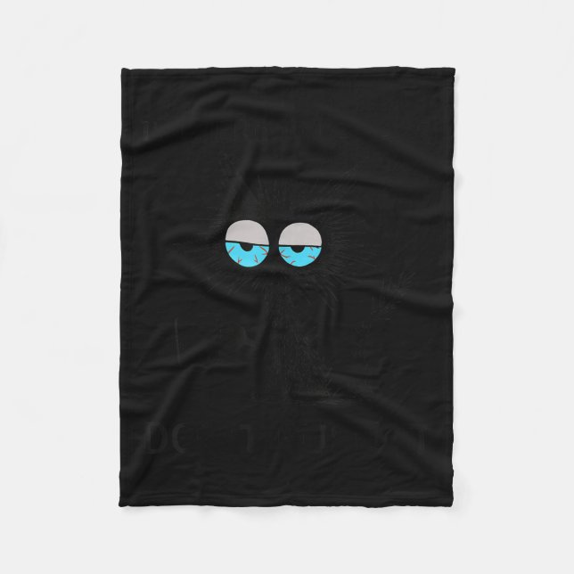 Lustigt Sarcastic Cat Meme Jag är här. Jag är AVak Fleecefilt (Framsidan)