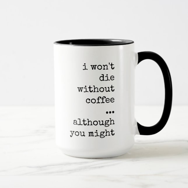 Lustigt, Sarcastic, Coffee Älskare, Caffeine Addic Mugg (Höger)