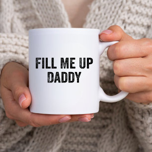Lustigt Sarcastic Humor Gift, fyll mig på pappa sk Kaffemugg