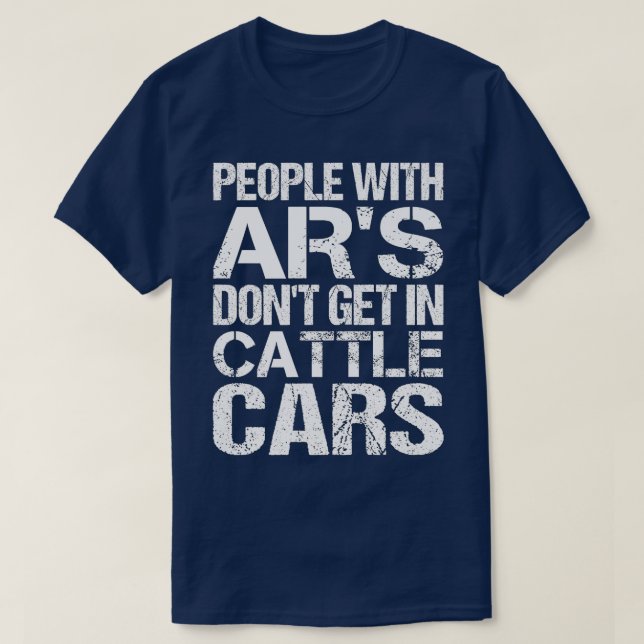 Lustigt Sarcastic People med AR's, kom inte in i C T Shirt (Design framsida)