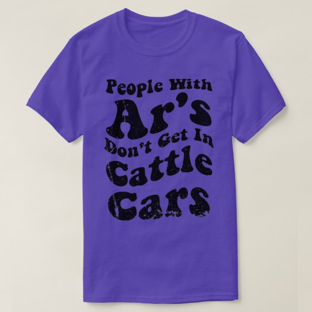 Lustigt Sarcastic People with Ars, får inte ta sig T Shirt (Design framsida)