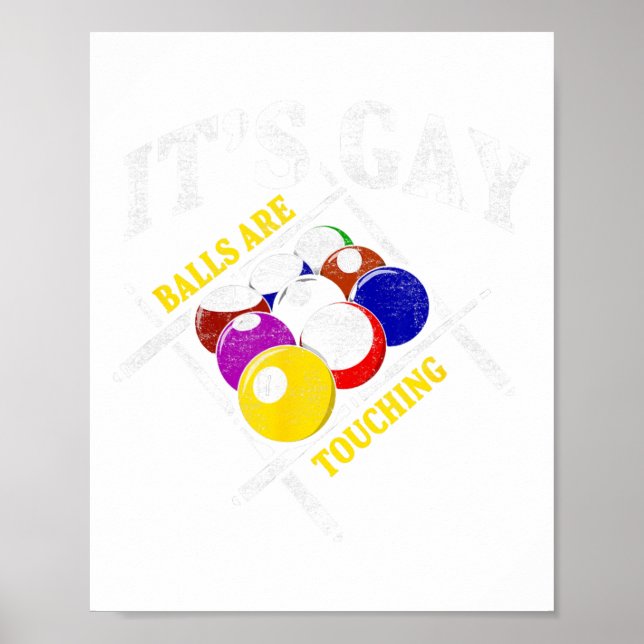 Lustigt Sarkastic Bassäng Billiards Påstående Det  Poster (Framsidan)