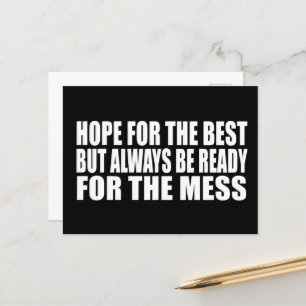 Lustigt sarkastiskt citat av berömden ord helg vykort