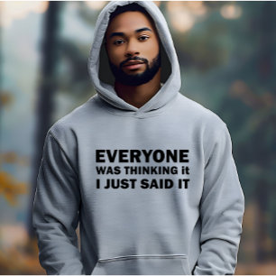 Lustigt sarkastiskt citat av berömden ord hoodie