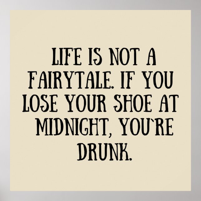 Lustigt sarkastiskt citat av berömden ord poster (Framsidan)