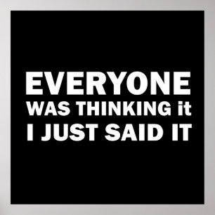 Lustigt sarkastiskt citat av berömden ord poster