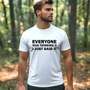 Lustigt sarkastiskt citat av berömden ord t shirt