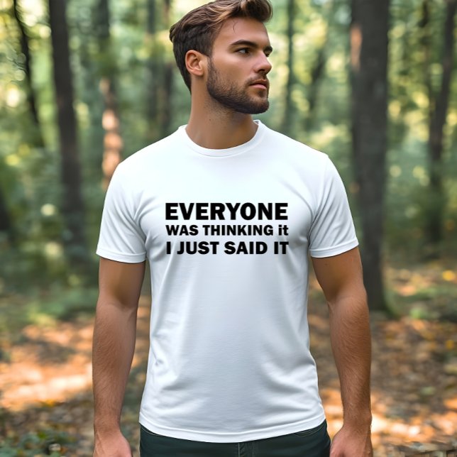 Lustigt sarkastiskt citat av berömden ord t shirt (Skapare uppladdad)