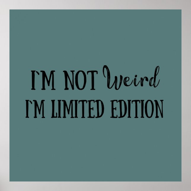 Lustigt sarkastiskt citattecken poster (Framsidan)