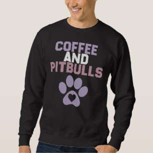 Lustigt sarkastiskt Hund kaffe och tjurar Lång Ärmad Tröja