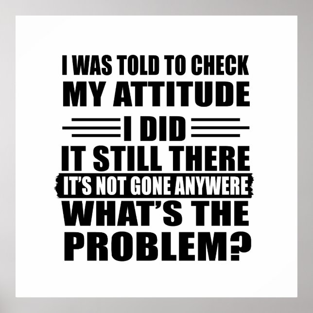 Lustigt sarkastiskt inåtvänt ord poster (Framsidan)