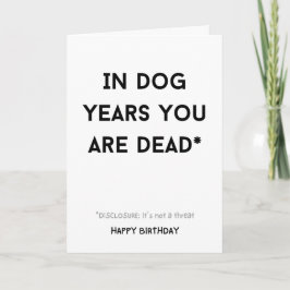 Lustigt sarkastiskt på hund... kort