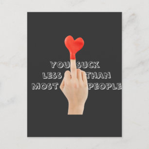 Lustigt sarkastiskt presentkort från valentines da vykort