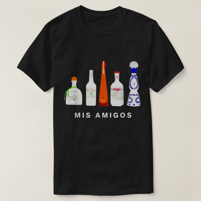 Lustigt Sarkastiskt Trendig Kvinnor Manar Mis Amig T Shirt (Design framsida)