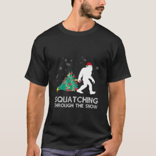 Lustigt Sasquatch julklapp - fyrkant T Shirt