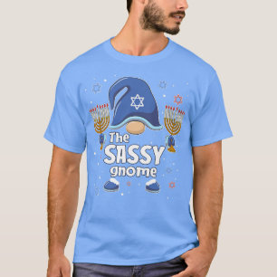 Lustigt Sassy Gnome Hanukkah Matching Family Paj T Shirt