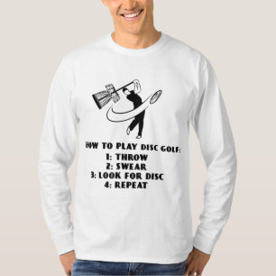 Lustigt sätt att spela upp golf-instruktioner för t shirt