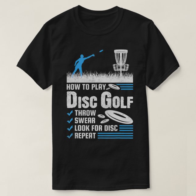 Lustigt sätt att spela upp skivgolf t shirt (Design framsida)