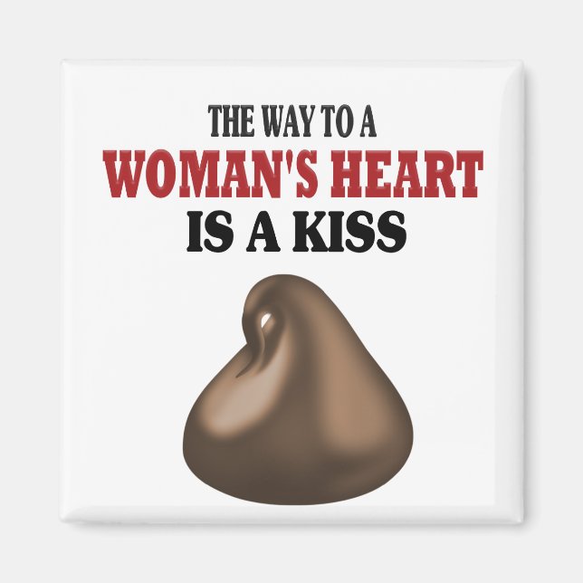 Lustigt sätt till en kvinnas hjärta magnet (Framsidan)