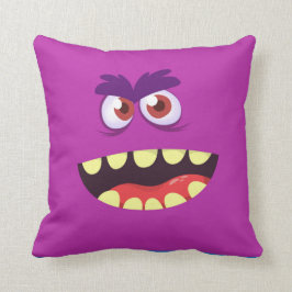 Lustigt Scary Fånig Monster Ansikte för barn - lil Kudde