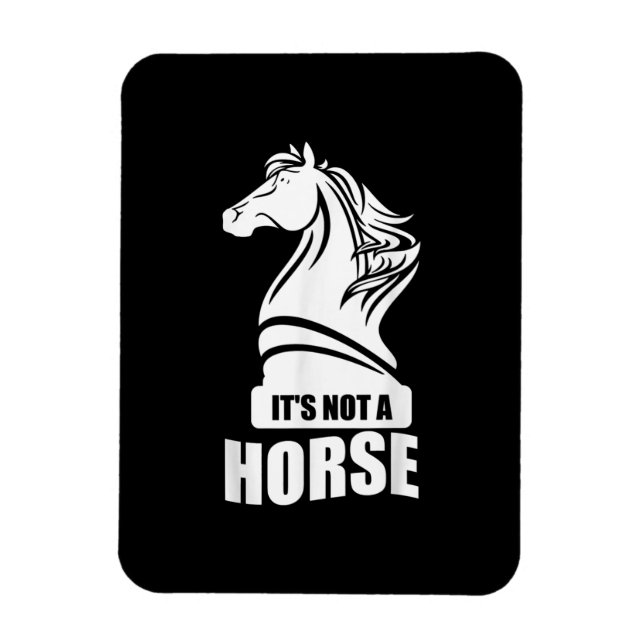 Lustigt schack sin inte en Horse Knight Biet Playe Magnet (Vertikal)