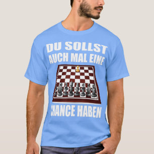 Lustigt schack-talesätt för starka schackspelartän t shirt