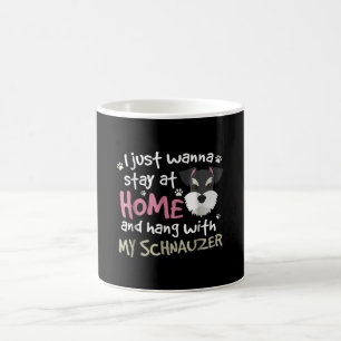 Lustigt schnauzer-skägg fruktar manar kvinnor kaffemugg