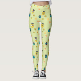 Lustigt scholar, panikslagna emojis leggings