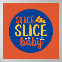 Lustigt Segce Baby Pizza Älskare Retro Köksdeka