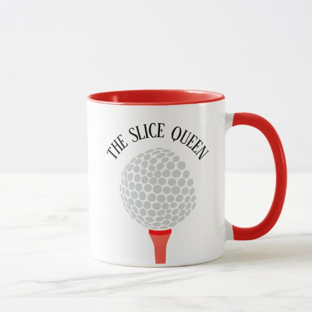 Lustigt Segce Queen Golf Boll Tee Mugg (Höger)