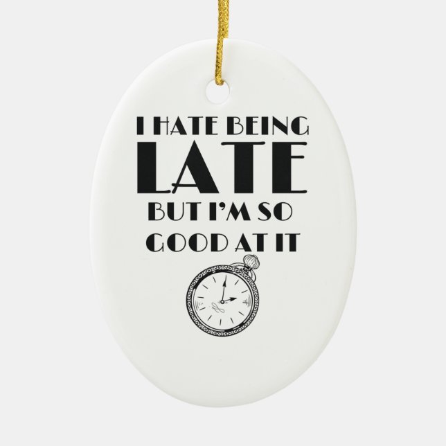 Lustigt sent Tonåring flickkvinnor Julgransprydnad Keramik (Framsidan)