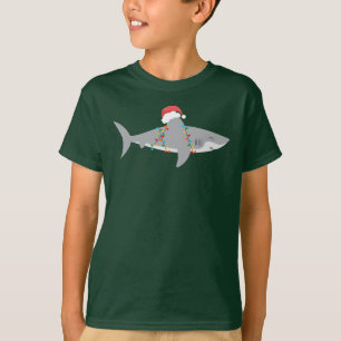 Lustigt Shark Jul - Skeva T Shirt
