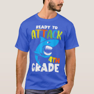 Lustigt Shark-Redo att attackera fjärde Klass förs T Shirt