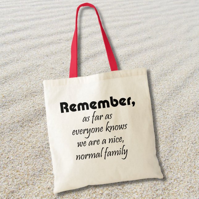 Lustigt shoppa i återanvändbara säckar, familjegåv tygkasse (Funny family quote for a reunion or gift idea. Reusable shopping bag makes a great souvenir.)
