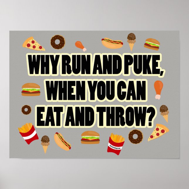 Lustigt Shot Put, Discus Thrower Poster Gift (Framsidan)