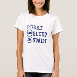 Lustigt simmande Simma i viloläge T Shirt