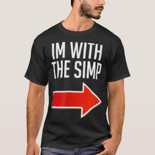 Lustigt Simp Costume, jag är med Simp T Shirt