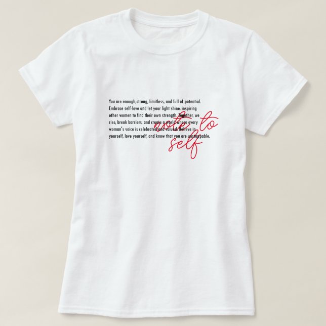 Lustigt självständig anteckning - Motiveringsposit T Shirt (Design framsida)