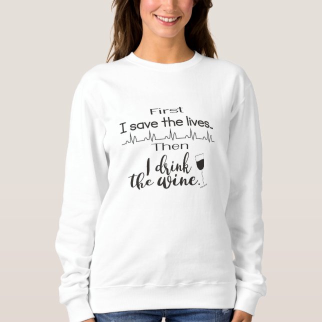 Lustigt sjukskötersketerskjorta t shirt (Framsida)