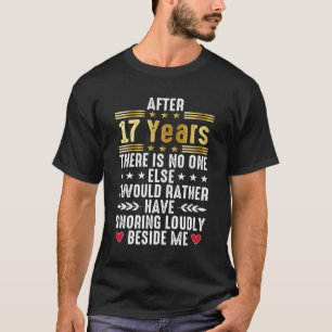 Lustigt sjuttonde Bröllop-årsdagen för gift par T Shirt