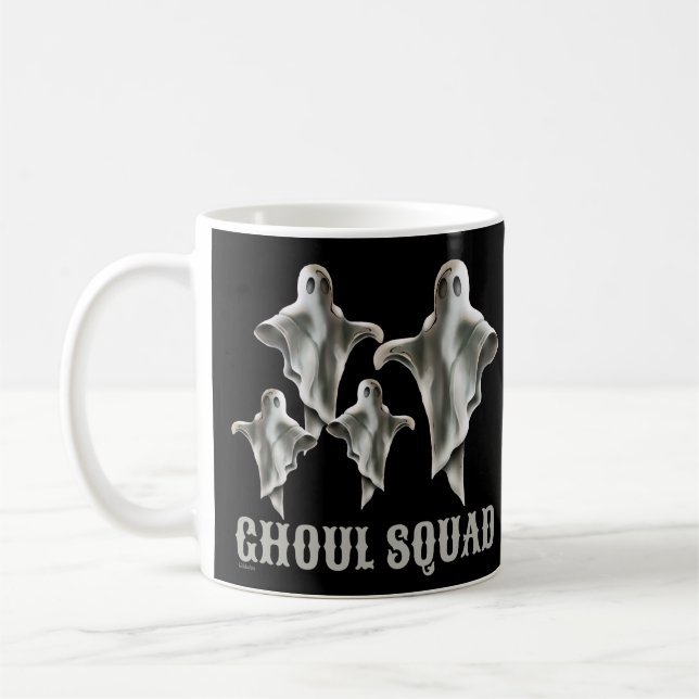 Lustigt skådespel i GHOUL SQUAD Kaffemugg (Vänster)