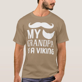 Lustigt skäggips min morfar är en viking 6 t shirt