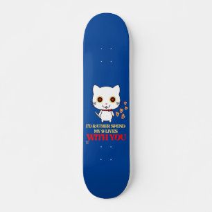 Lustigt skateboard CUTE CAT