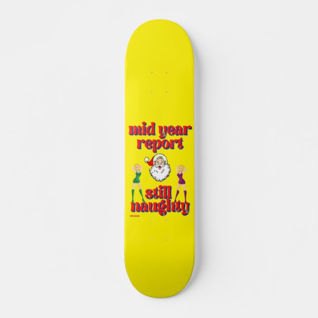 Lustigt skateboard "SFORT NAUGHTY" (Framsida)