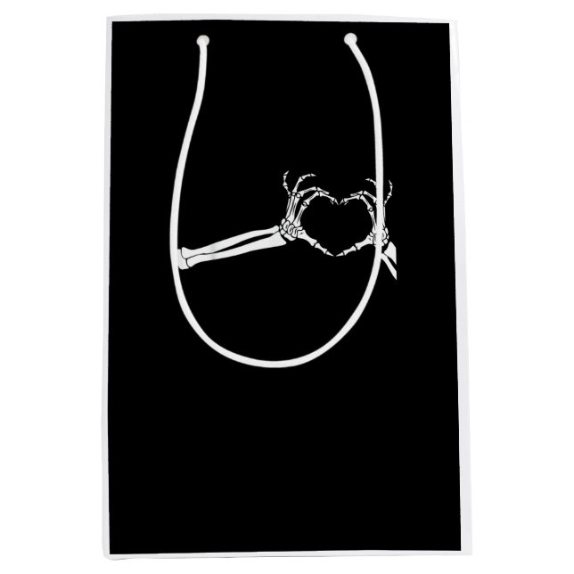 Lustigt Skeleton Heart Händer. Halloween Costume S (Framsidan)