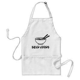 Lustigt Skicka Noods-kokning Chef Baking Pocket Förkläde