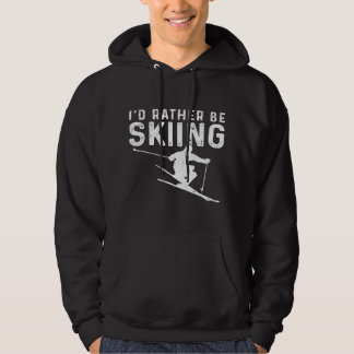 Lustigt skidapparel-ID i stället för att hoppas öv Hoodie