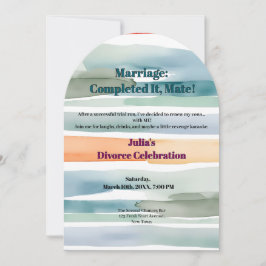 Lustigt skilsmässor i nybörjare inbjudningar