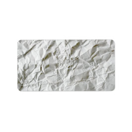 Lustigt skrynkligt pappert adressetikett