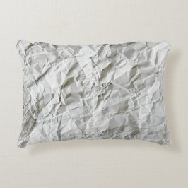 Lustigt skrynkligt pappert prydnadskudde